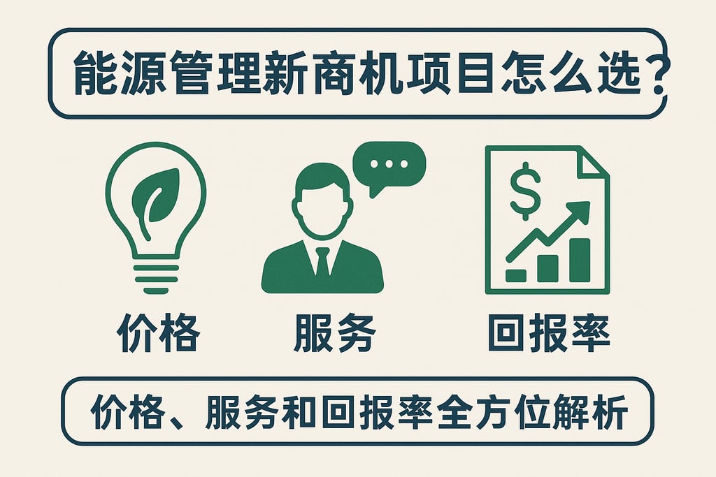 能源管理新商机项目怎么选？价格、服务和回报率全方位解析