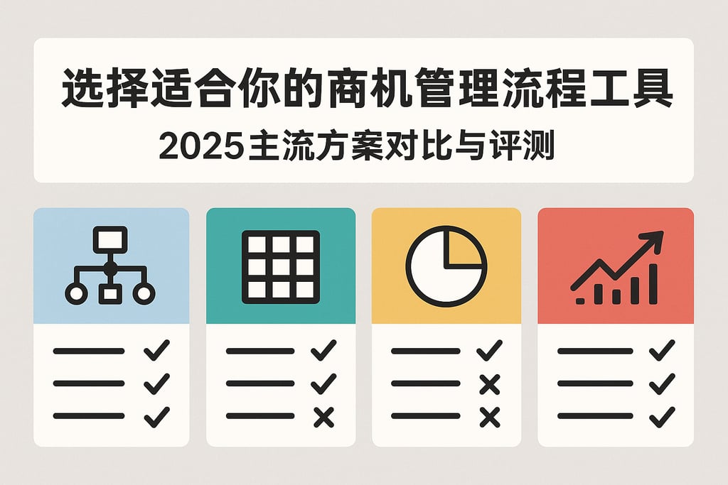 选择适合你的商机管理流程工具，2025主流方案对比与评测