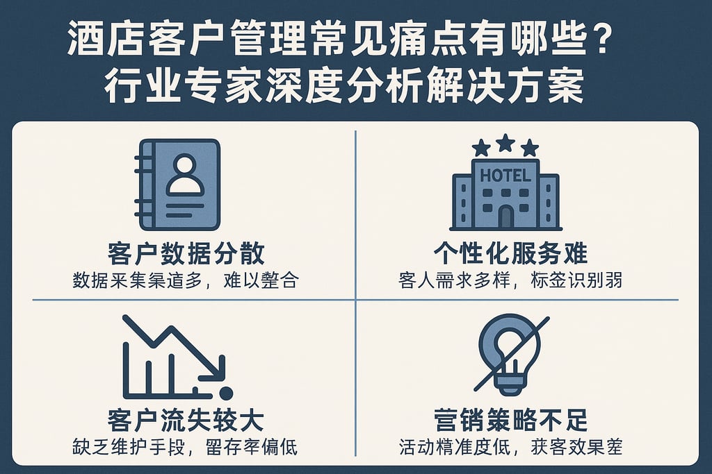酒店客户管理常见痛点有哪些？行业专家深度分析解决方案