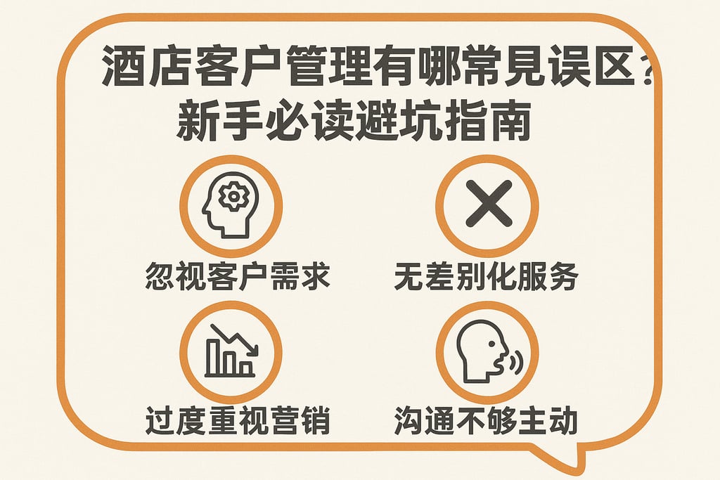 酒店客户管理有哪些常见误区？新手必读避坑指南