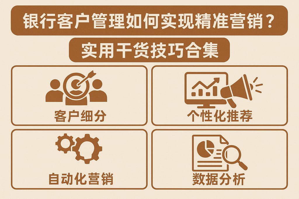 银行客户管理如何实现精准营销？实用干货技巧合集