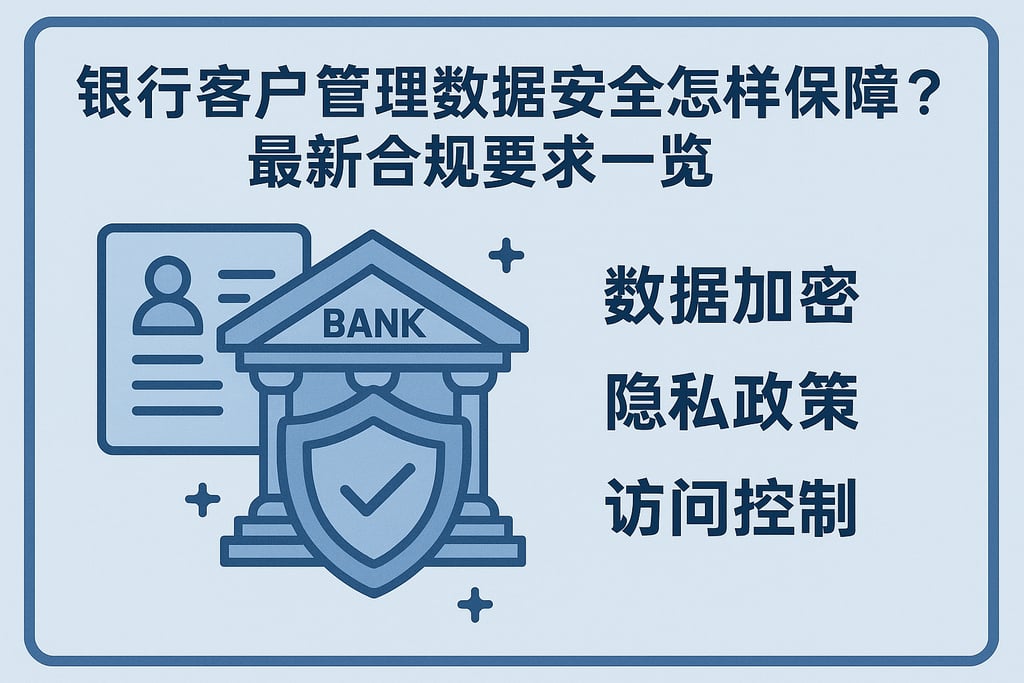 银行客户管理数据安全怎样保障？最新合规要求一览