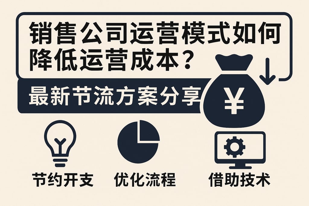 销售公司运营模式如何降低运营成本？最新节流方案分享