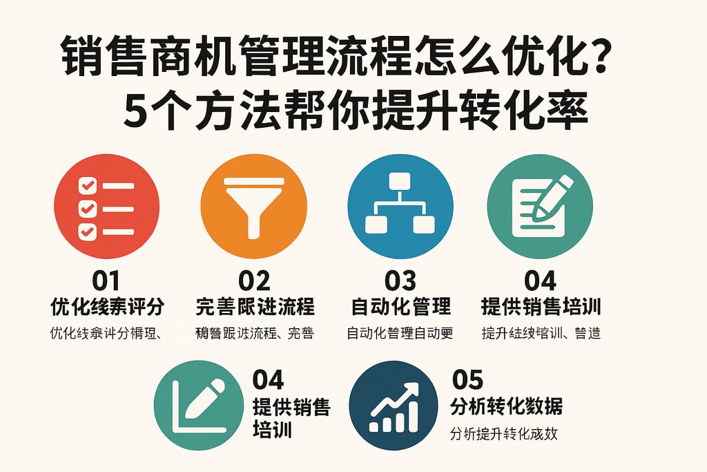 销售商机管理流程怎么优化？5个方法帮你提升转化率