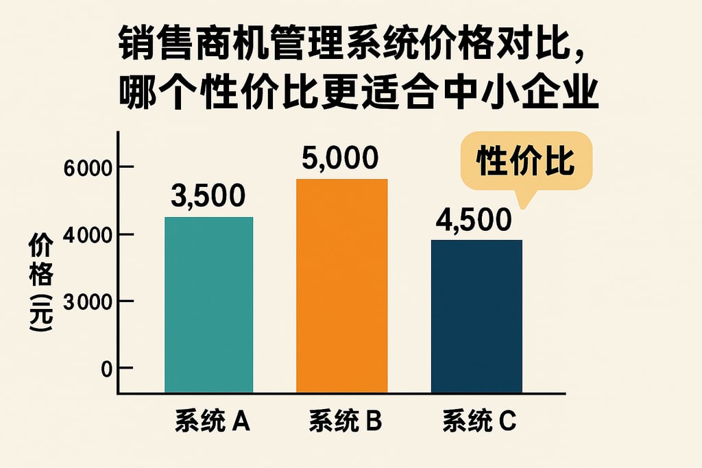 销售商机管理系统价格对比，哪个性价比更适合中小企业