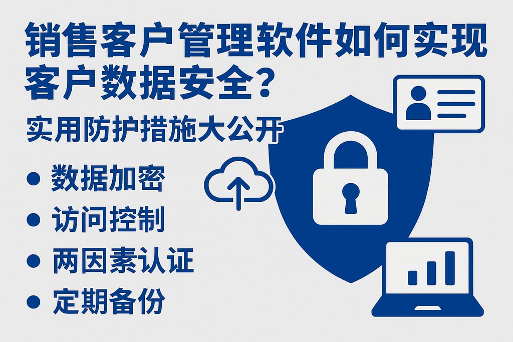 销售客户管理软件如何实现客户数据安全？实用防护措施大公开