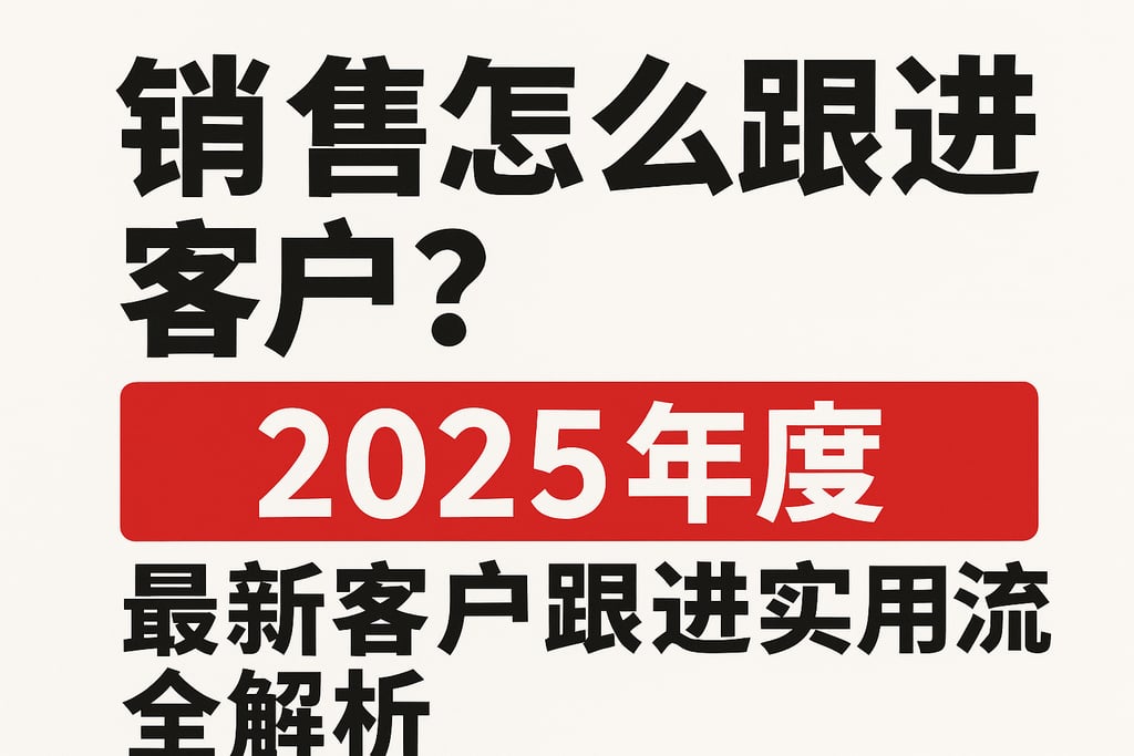 销售怎么跟进客户？2025年最新客户跟进实用流程全解析