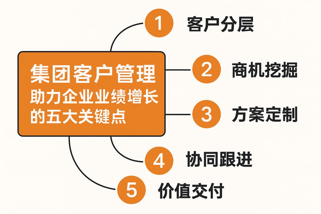 集团客户管理助力企业业绩增长的五大关键点