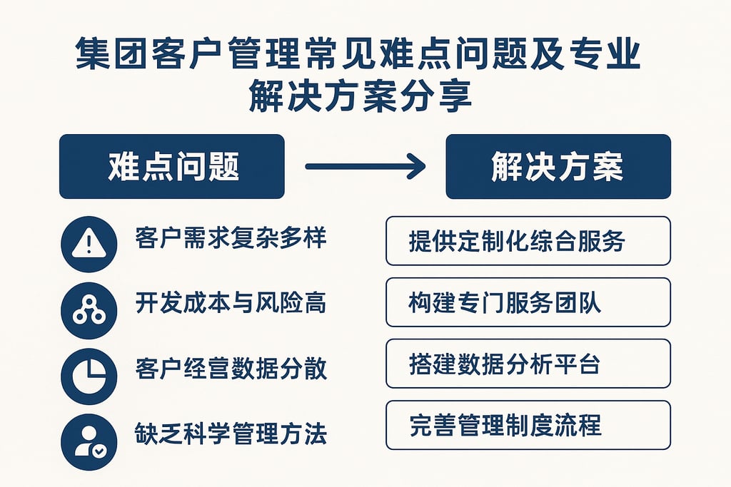 集团客户管理常见难点问题及专业解决方案分享