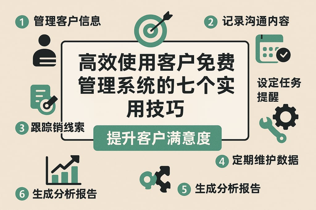 高效使用客户免费管理系统的七个实用技巧，提升客户满意度