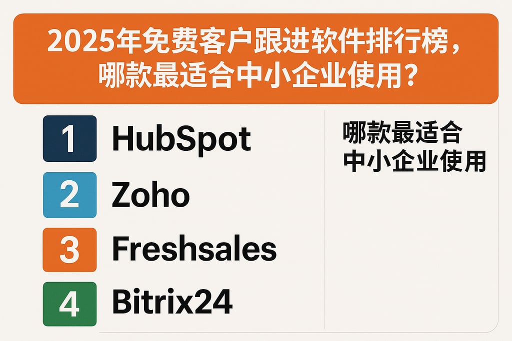 2025年免费客户跟进软件排行榜，哪款最适合中小企业使用？