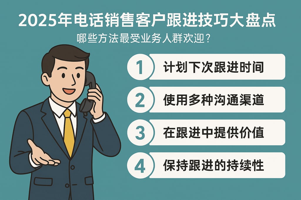 2025年电话销售客户跟进技巧大盘点，哪些方法最受业务人群欢迎？