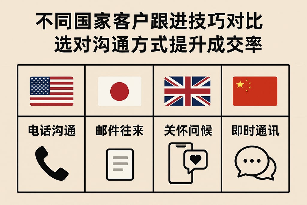 不同国家客户跟进技巧对比，选对沟通方式提升成交率
