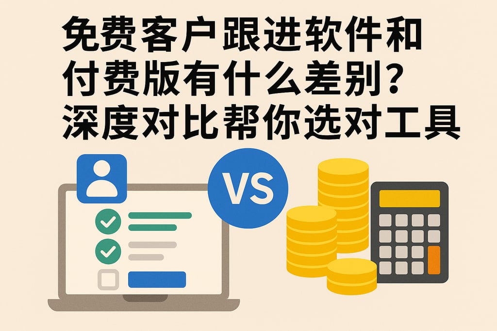 免费客户跟进软件和付费版有什么差别？深度对比帮你选对工具