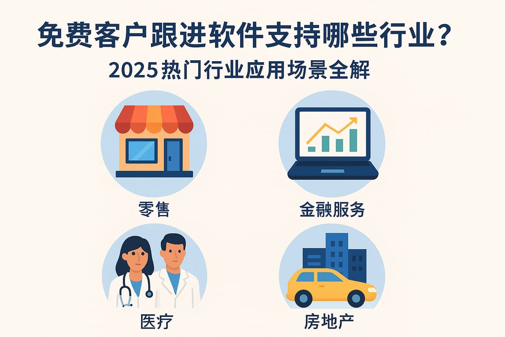 免费客户跟进软件支持哪些行业？2025热门行业应用场景全解