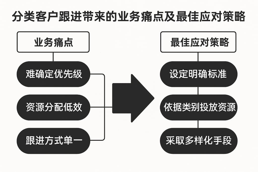 分类客户跟进带来的业务痛点及最佳应对策略