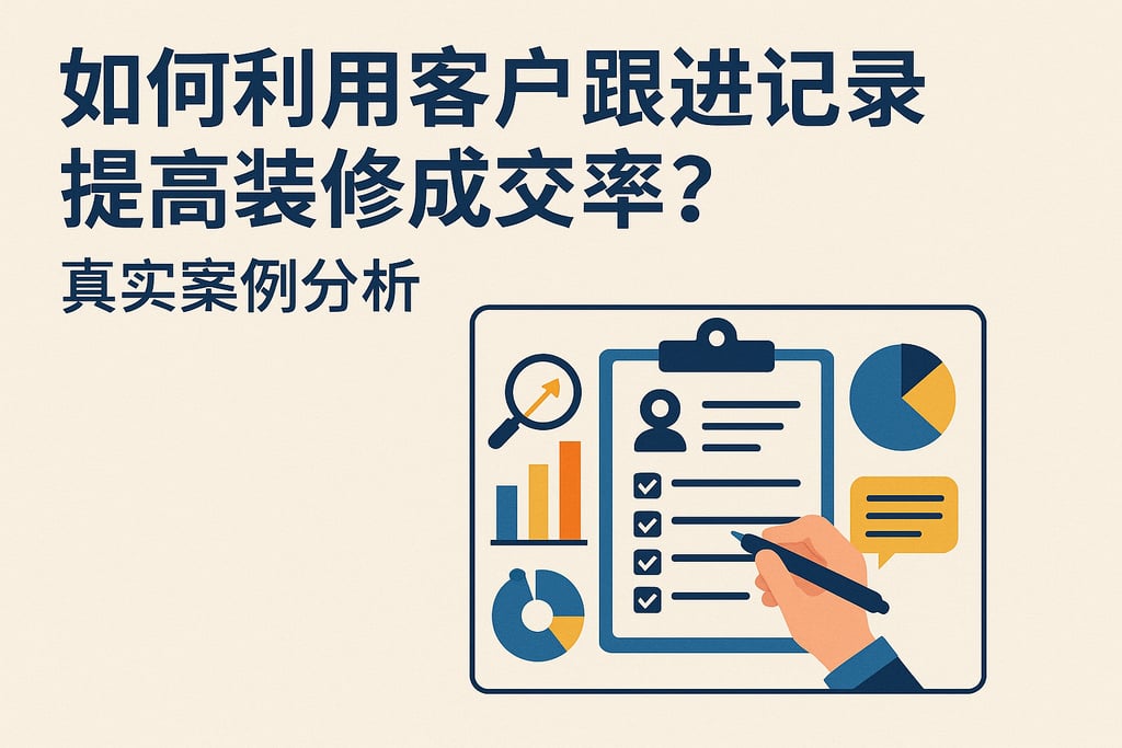 如何利用客户跟进记录提高装修成交率？真实案例分析