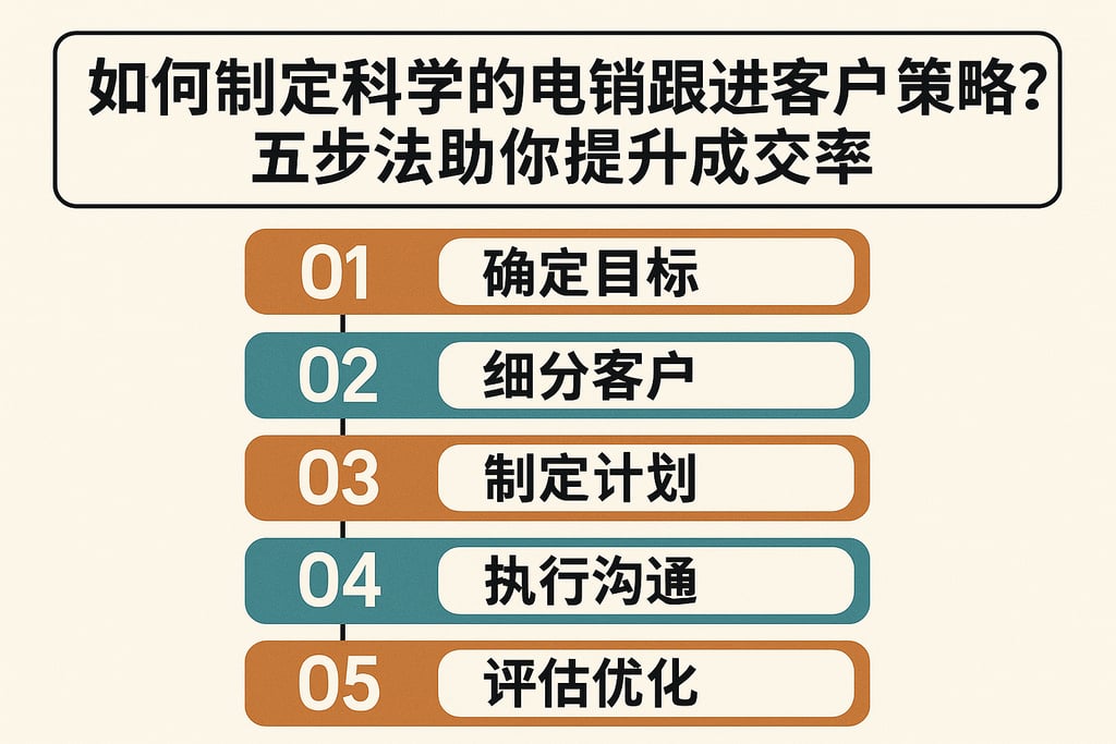 如何制定科学的电销跟进客户策略？五步法助你提升成交率