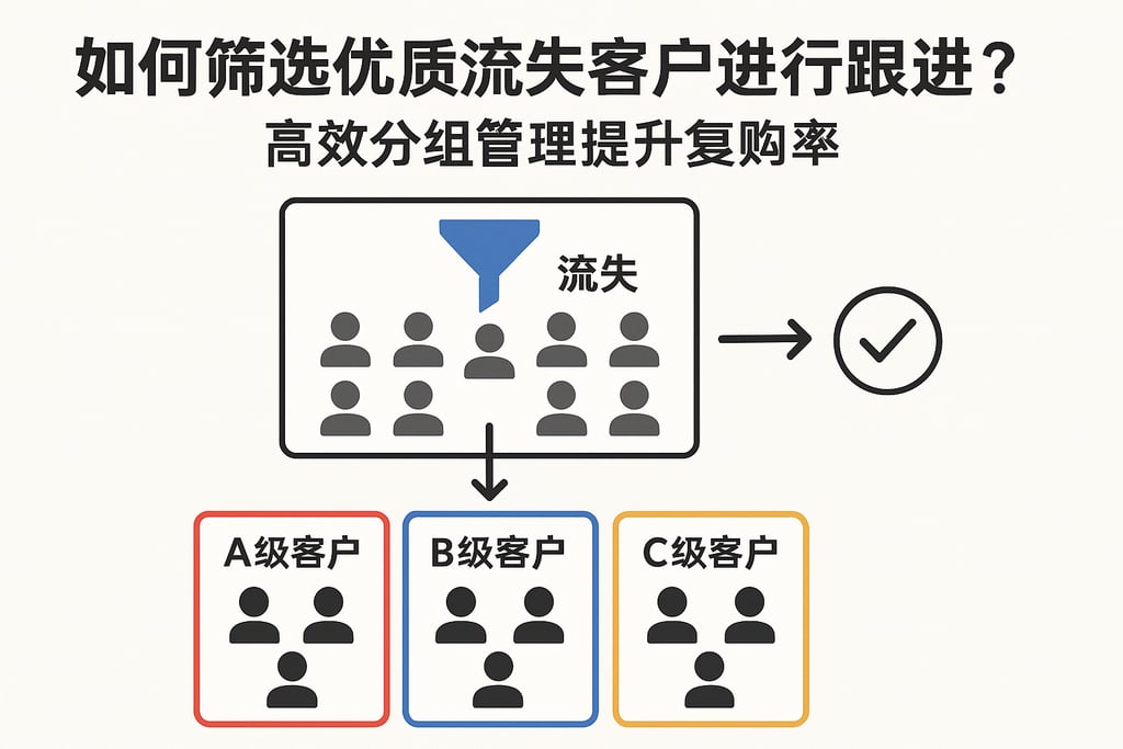 如何筛选优质流失客户进行跟进？高效分组管理提升复购率