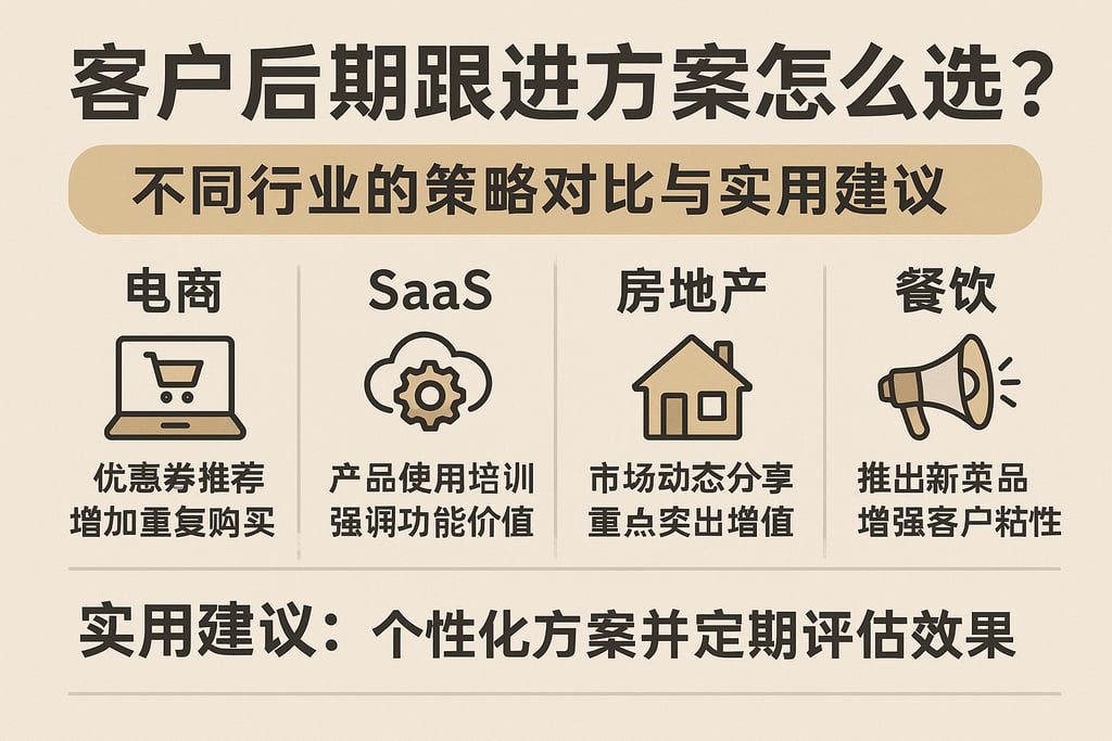 客户后期跟进方案怎么选？不同行业的策略对比与实用建议