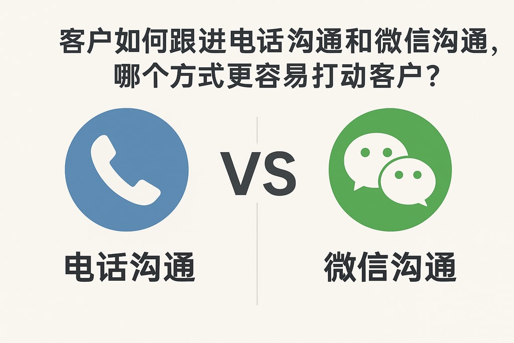 客户如何跟进电话沟通和微信沟通，哪个方式更容易打动客户？