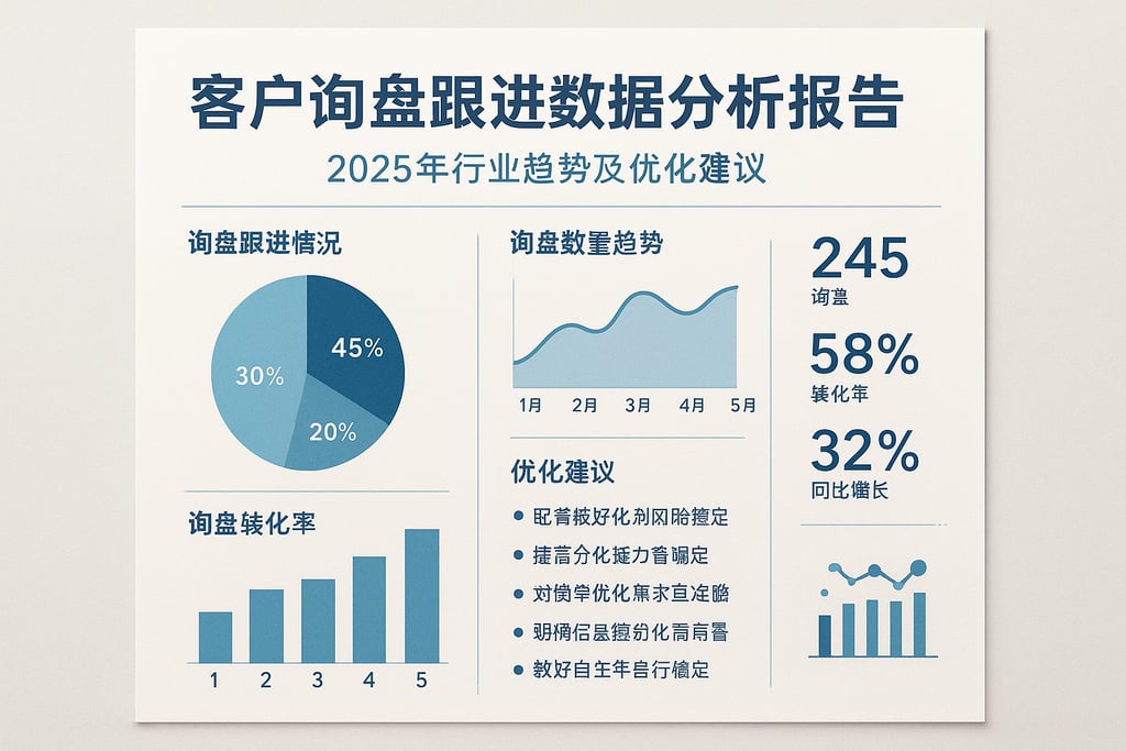 客户询盘跟进数据分析报告，2025年行业趋势及优化建议