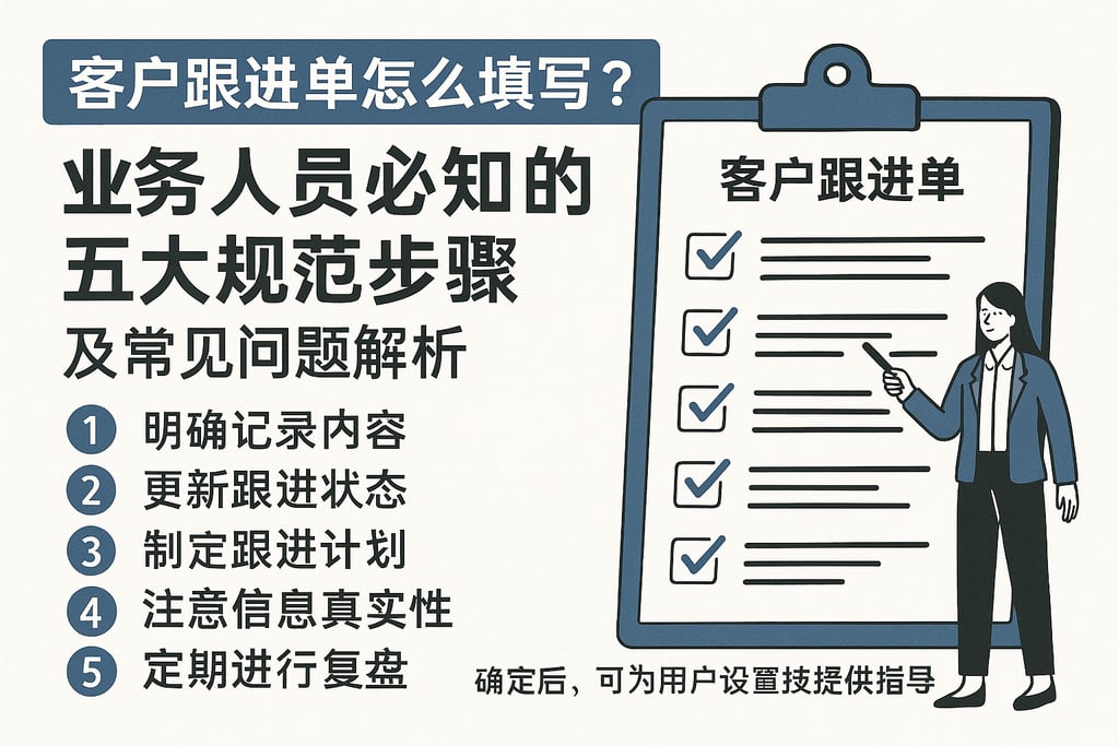 客户跟进单怎么填写？业务人员必知的五大规范步骤及常见问题解析