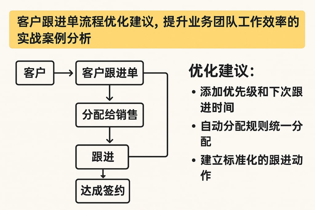 客户跟进单流程优化建议，提升业务团队工作效率的实战案例分析