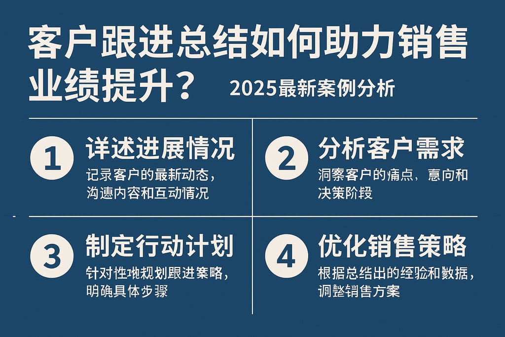 客户跟进总结如何助力销售业绩提升？2025最新案例分析