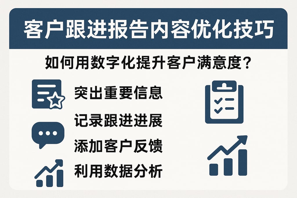 客户跟进报告内容优化技巧，如何用数字化提升客户满意度？