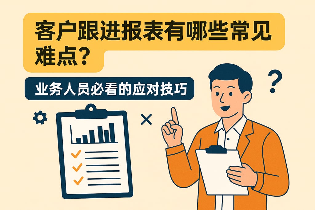 客户跟进报表有哪些常见难点？业务人员必看的应对技巧