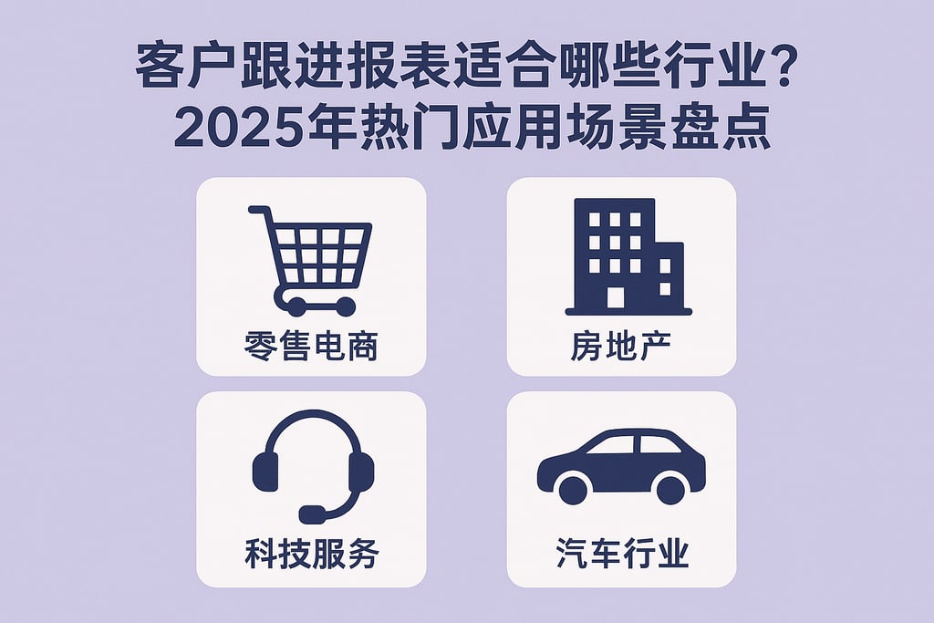 客户跟进报表适合哪些行业？2025年热门应用场景盘点