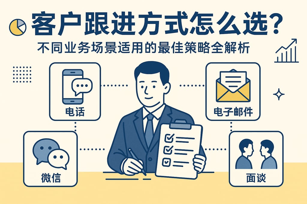 客户跟进方式怎么选？不同业务场景适用的最佳策略全解析