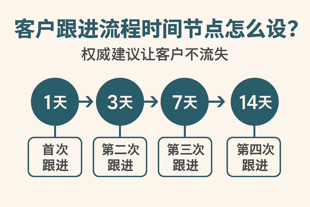 客户跟进流程时间节点怎么设置？权威建议让客户不流失