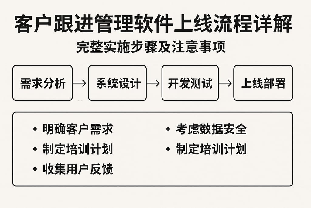 客户跟进管理软件上线流程详解，完整实施步骤及注意事项