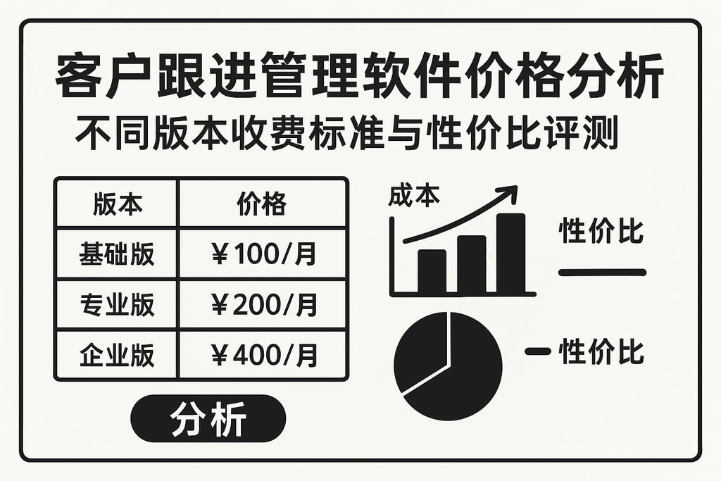 客户跟进管理软件价格分析：不同版本收费标准与性价比评测