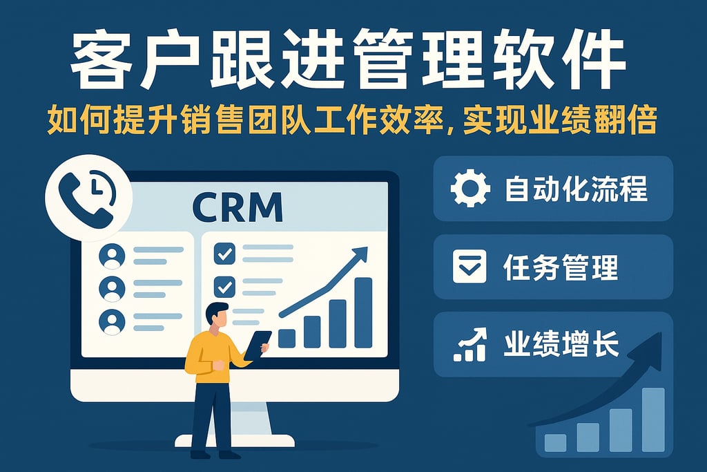 客户跟进管理软件如何提升销售团队工作效率，实现业绩翻倍增长