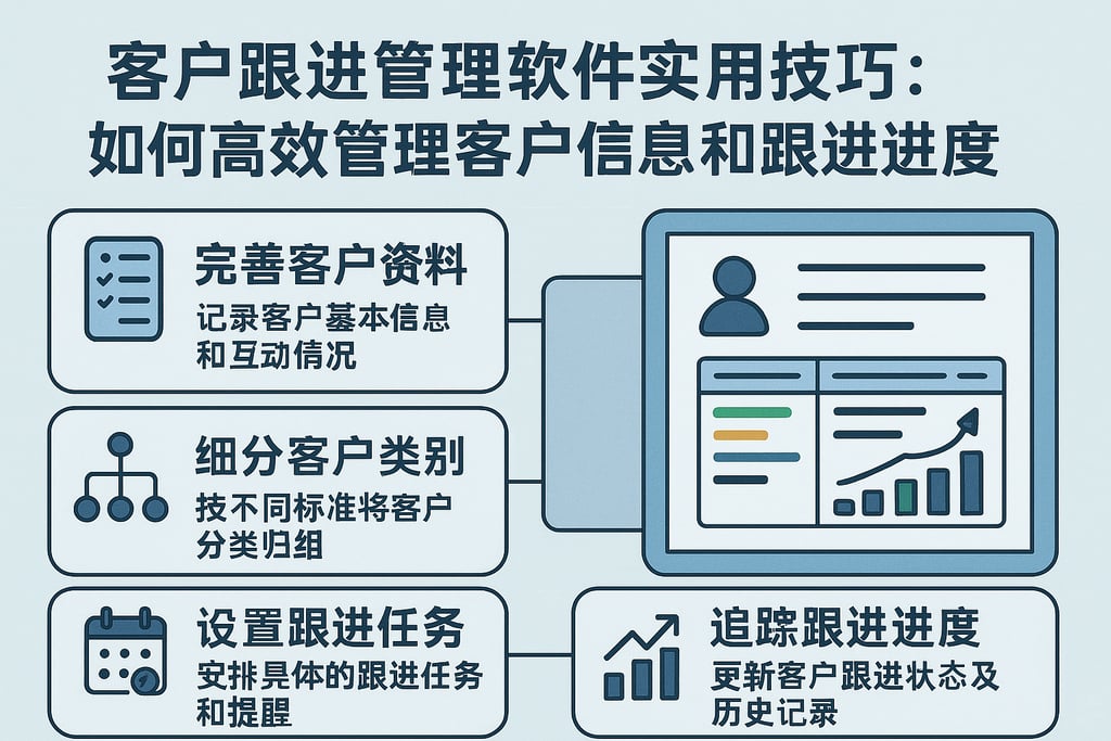 客户跟进管理软件实用技巧：如何高效管理客户信息和跟进进度