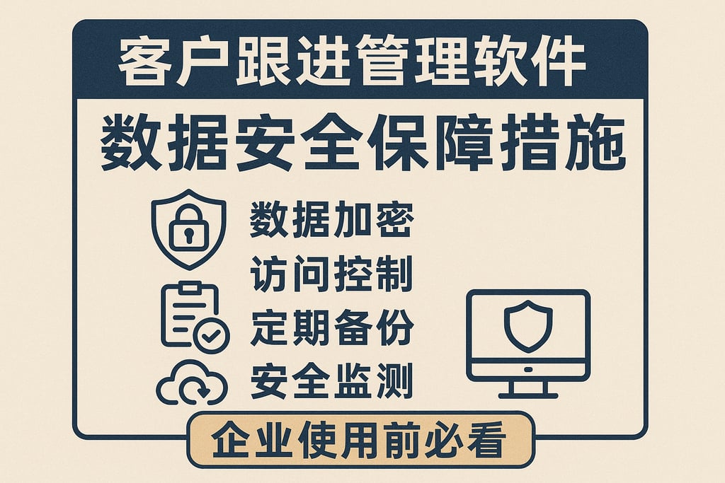 客户跟进管理软件数据安全保障措施，企业使用前必看