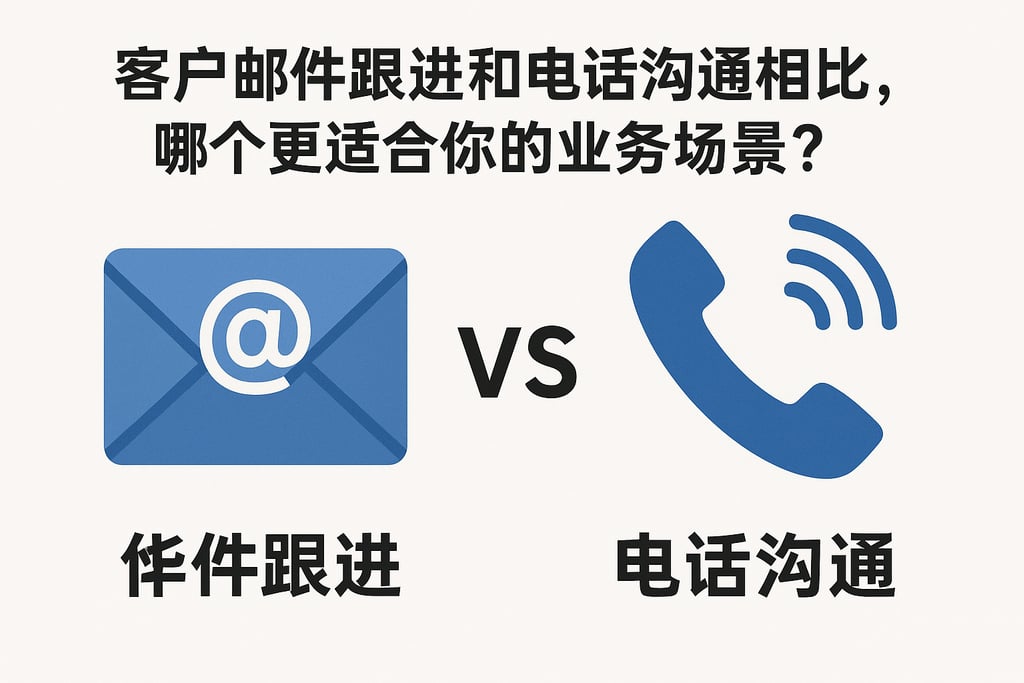 客户邮件跟进和电话沟通相比，哪个更适合你的业务场景？