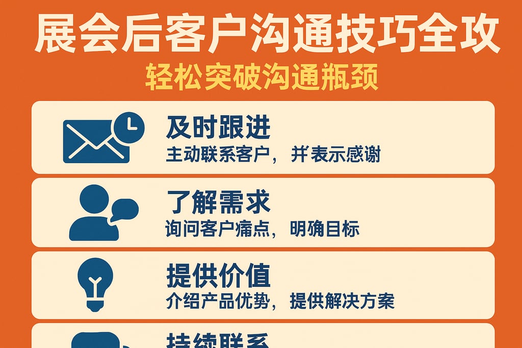 展会后客户沟通技巧全攻略，轻松突破沟通瓶颈