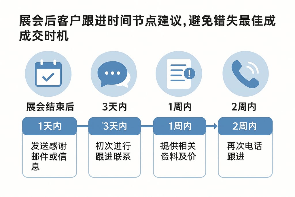 展会后客户跟进时间节点建议，避免错失最佳成交时机