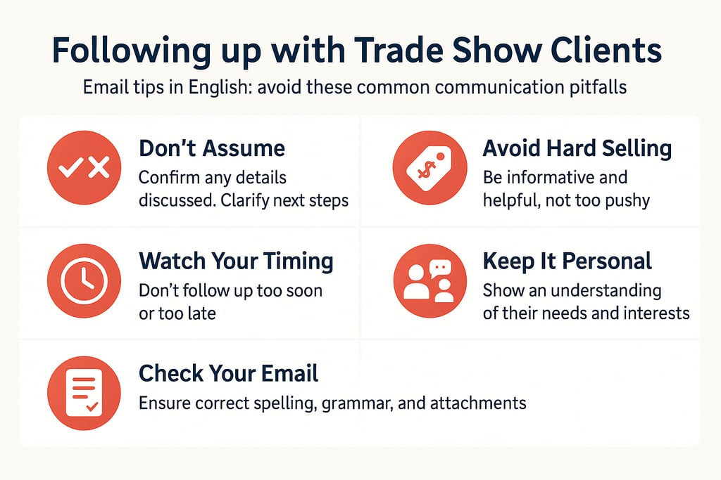 展会客户跟进邮件英文注意事项，避免这些常见沟通误区