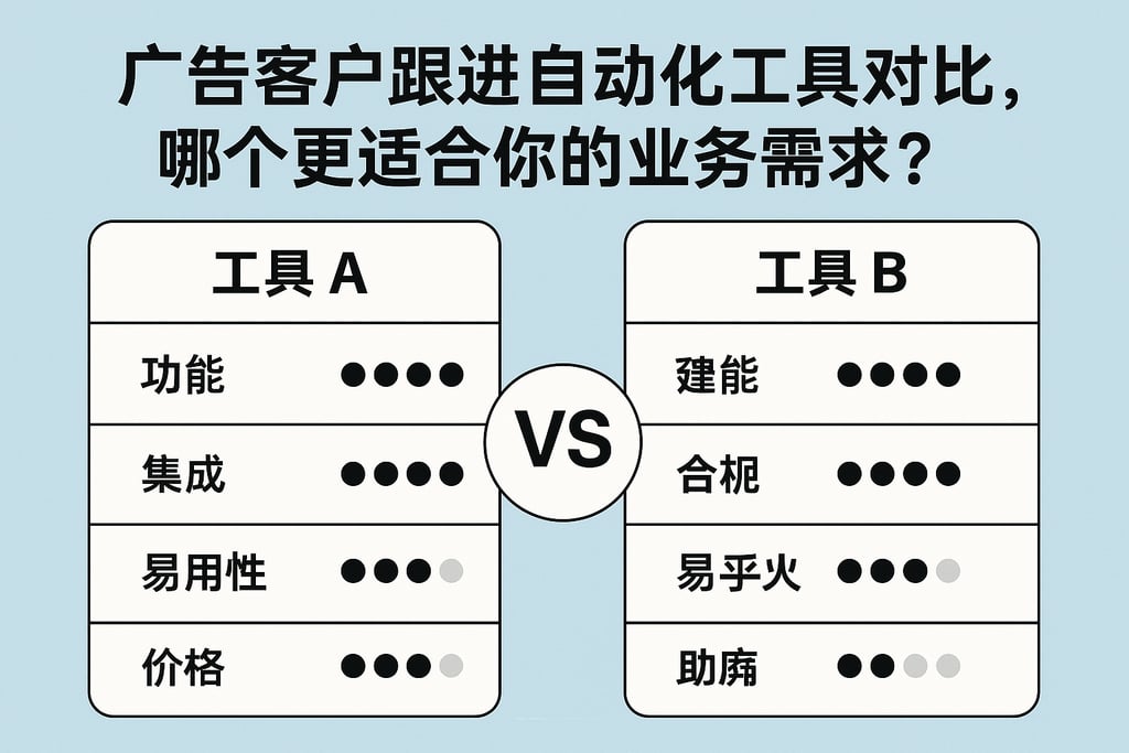 广告客户跟进自动化工具对比，哪个更适合你的业务需求？