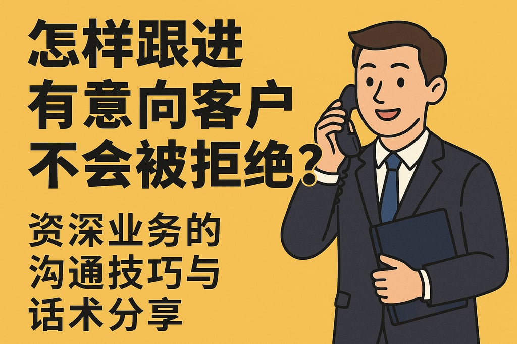 怎样跟进有意向客户不会被拒绝？资深业务的沟通技巧与话术分享