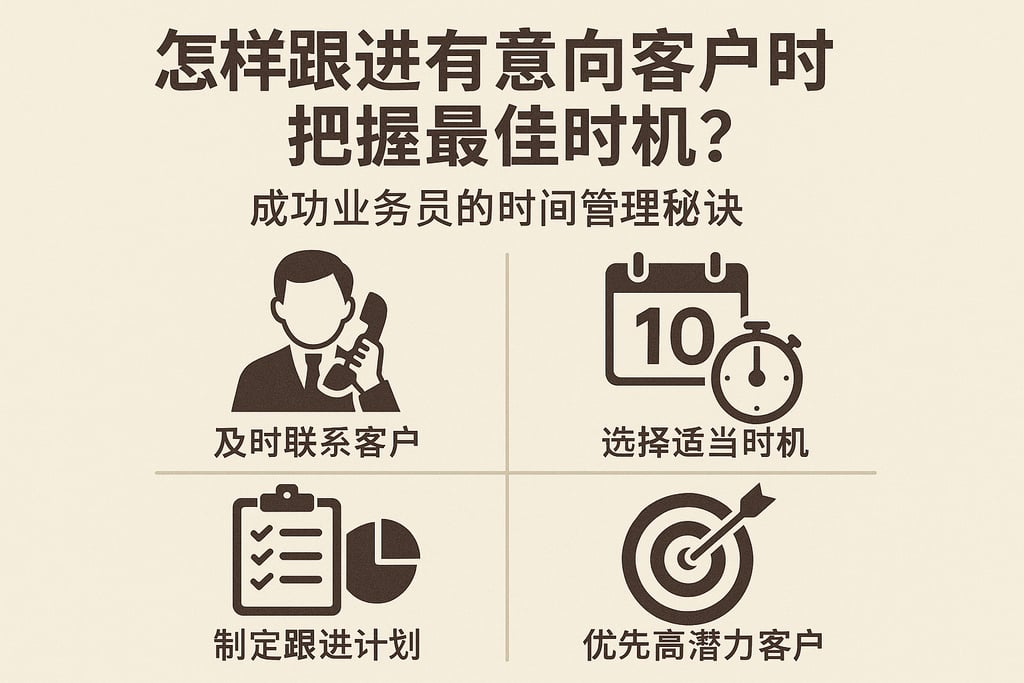 怎样跟进有意向客户时把握最佳时机？成功业务员的时间管理秘诀