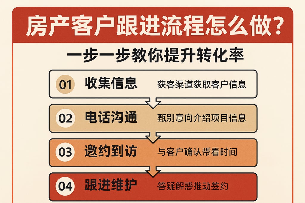 房地产客户跟进流程怎么做？一步一步教你提升转化率