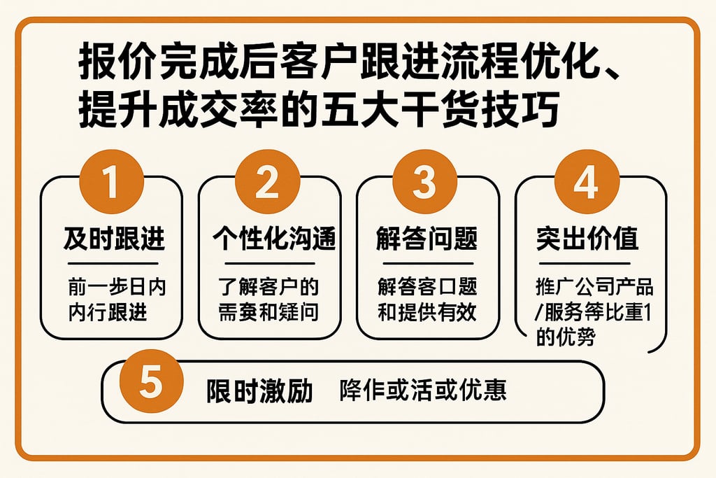 报价完成后客户跟进流程优化，提升成交率的五大干货技巧