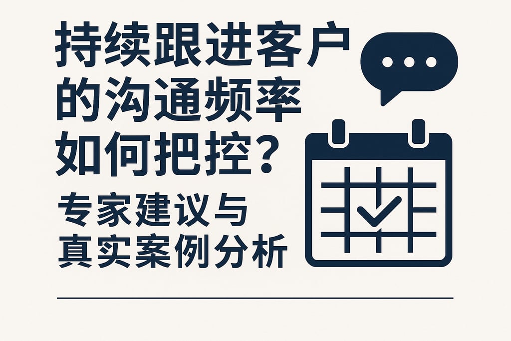 持续跟进客户的沟通频率如何把控？专家建议与真实案例分析
