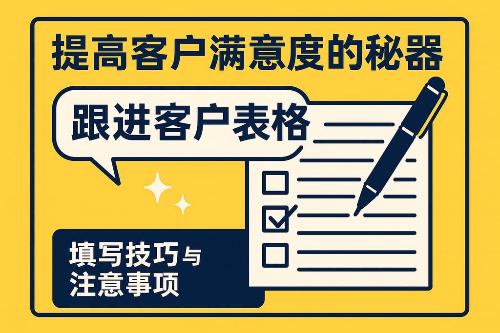 提高客户满意度的秘密武器：跟进客户表格填写技巧与注意事项